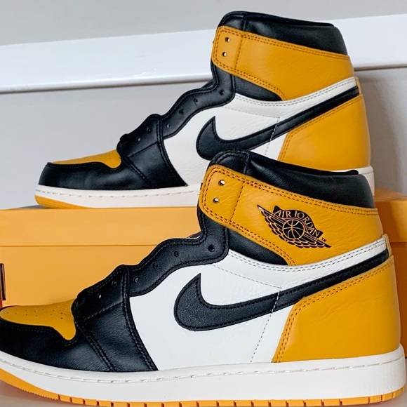 Nike ❌SOLD🎁Air Jordan 1 Retro OG High Taxi Mens 13 NEW - Picture 5 of 9
